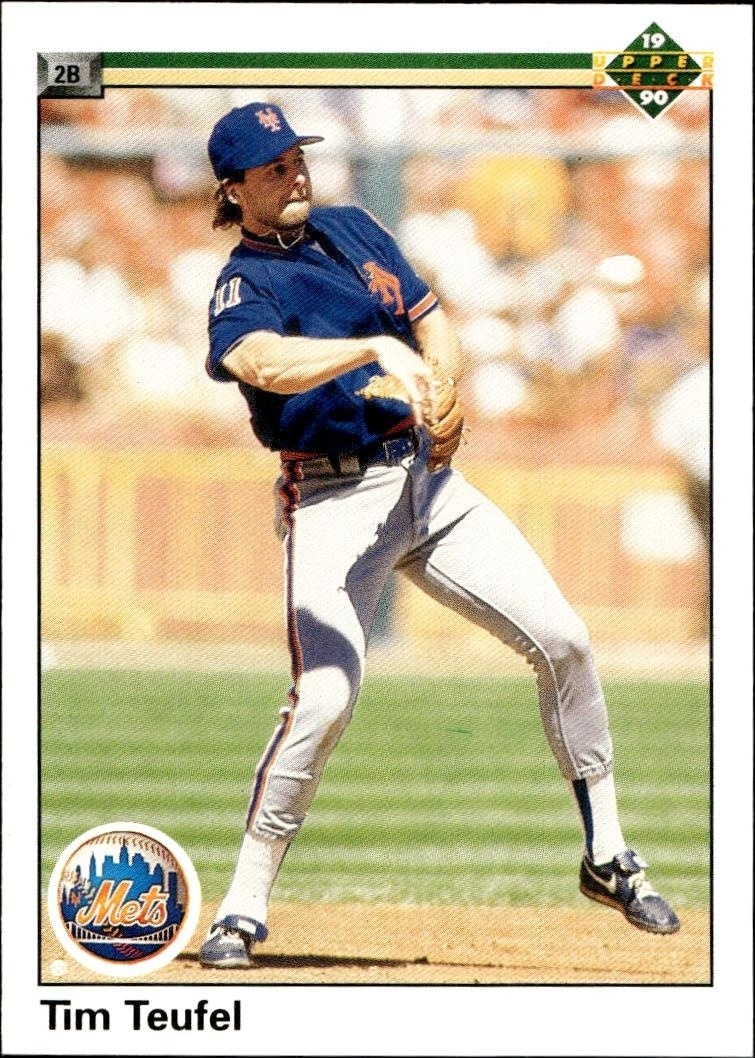 1990 Upper-Deck Low Number Tim Teufel #492 trading card