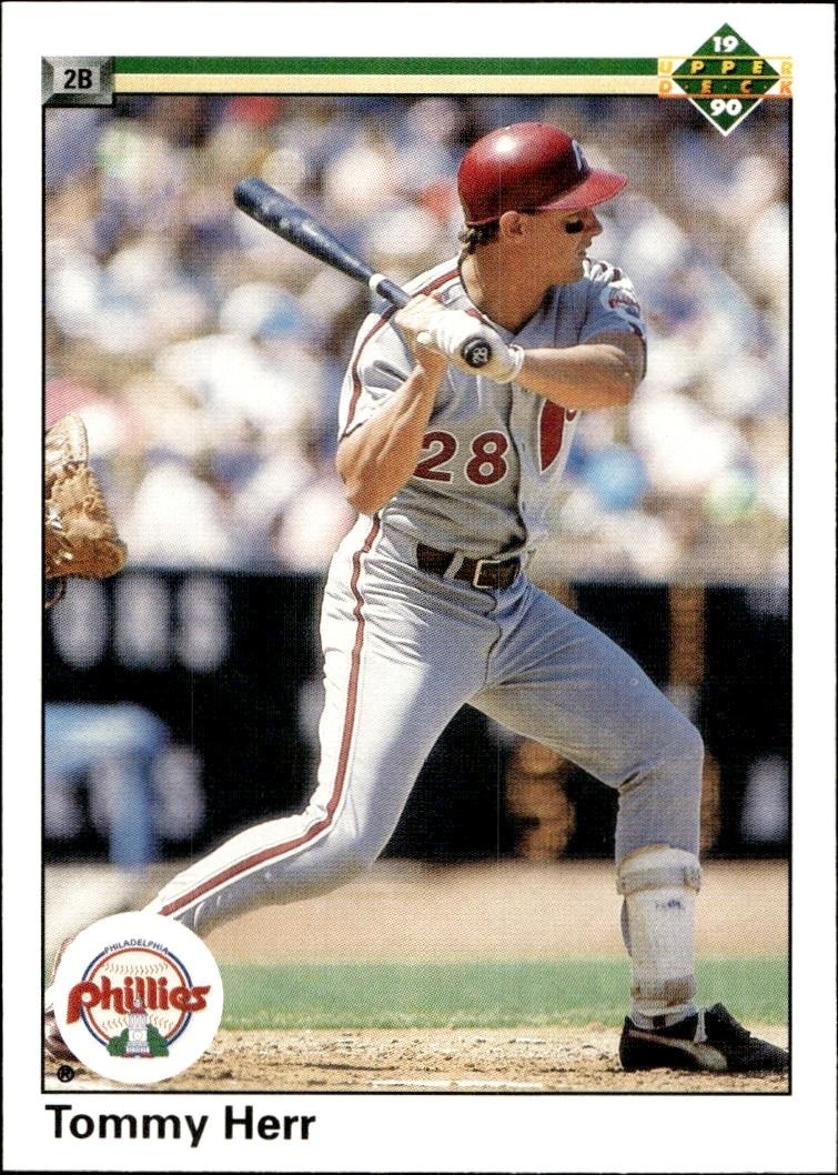 1990 Upper Deck Tommy Herr #488 baseball trading card front
