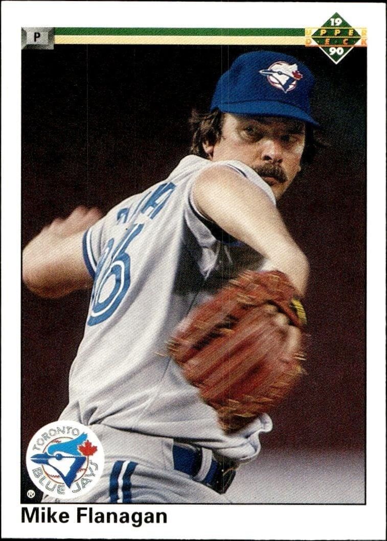 1990 Upper-Deck Low Number Mike Flanagan #483 trading card
