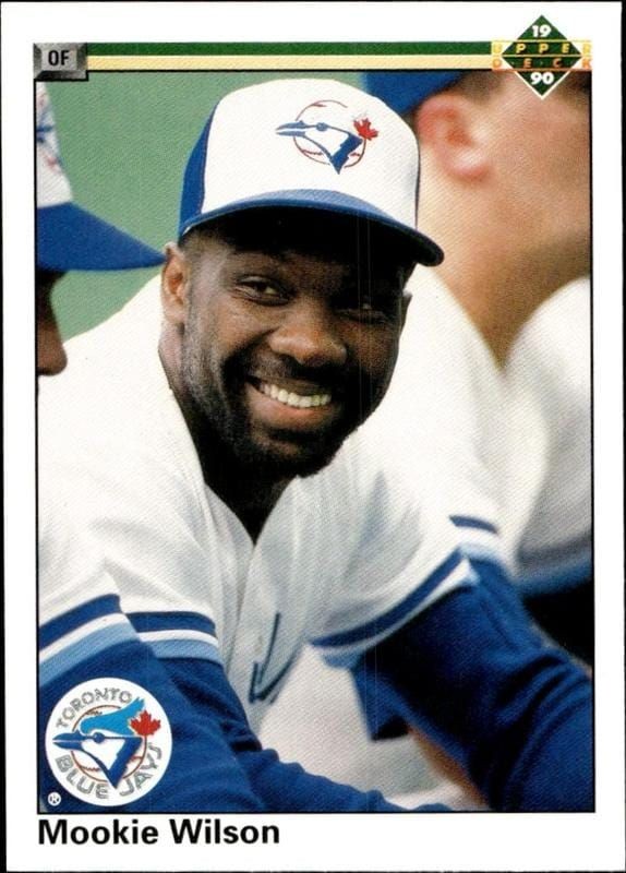 1990 Upper-Deck Low Number Mookie Wilson #481 trading card