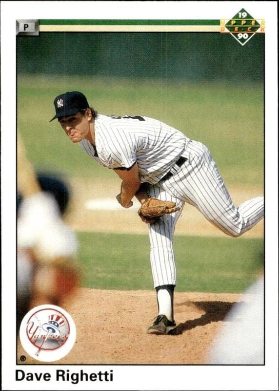 1990 Upper-Deck Low Number Dave Righetti #479 trading card