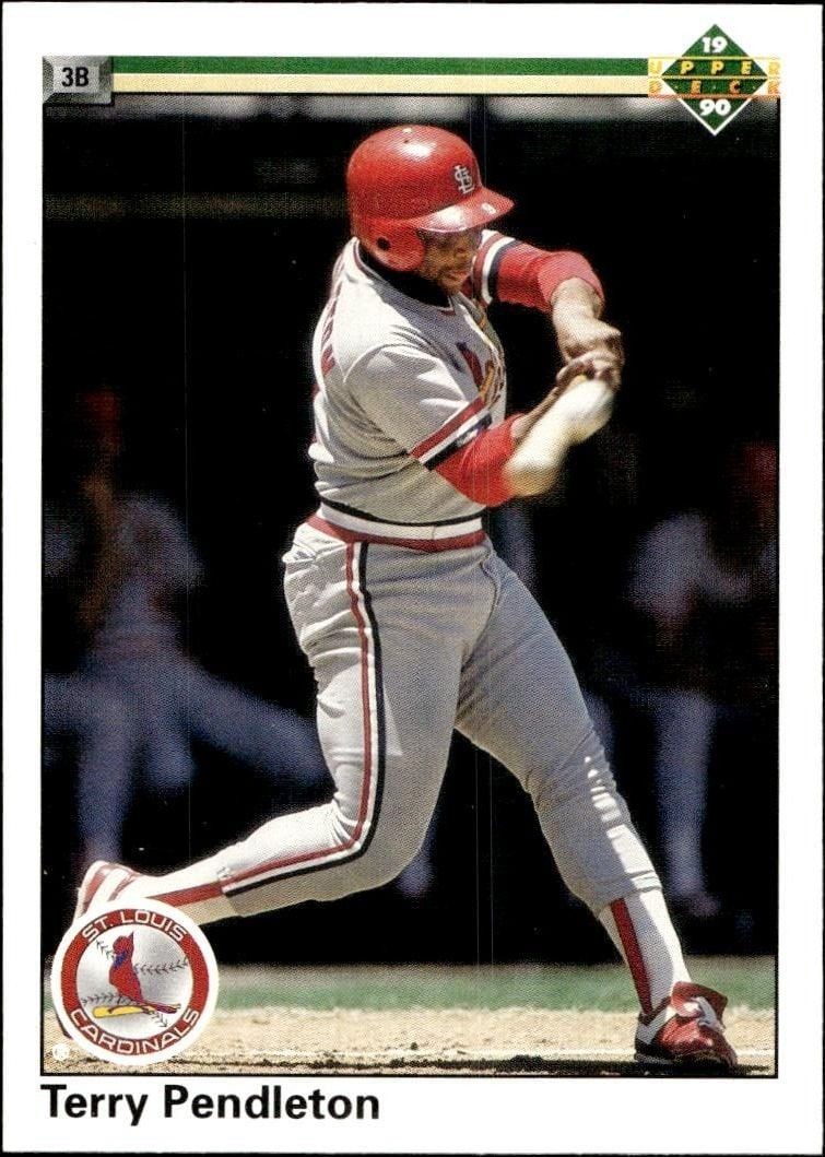 1990 Upper-Deck Low Number Terry Pendleton #469 trading card