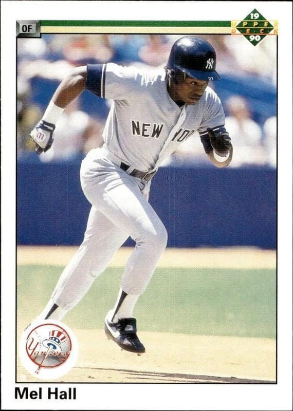1990 Upper-Deck Low Number Mel Hall #458 trading card