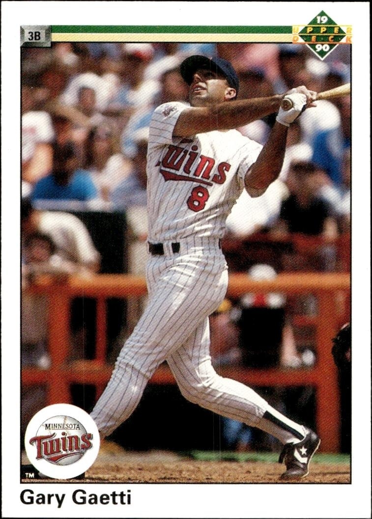1990 Upper-Deck Low Number Gary Gaetti #454 trading card