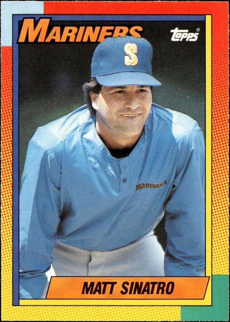 1990 Topps Traded Matt Sinatro #115T trading card