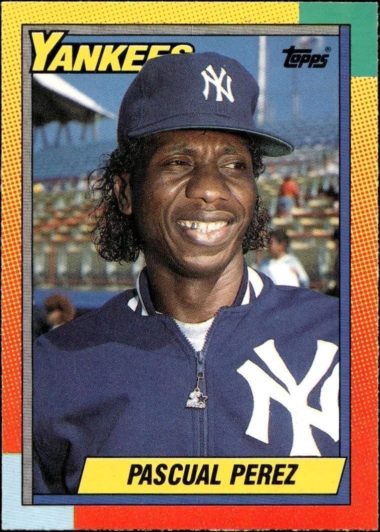 1990 Topps Traded Pascual Perez #91T trading card