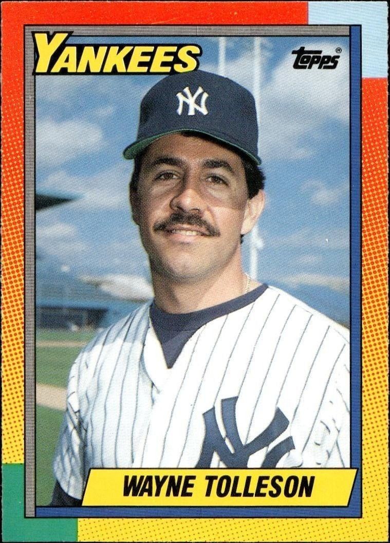 1990 Topps Traded Wayne Tolleson #123T trading card