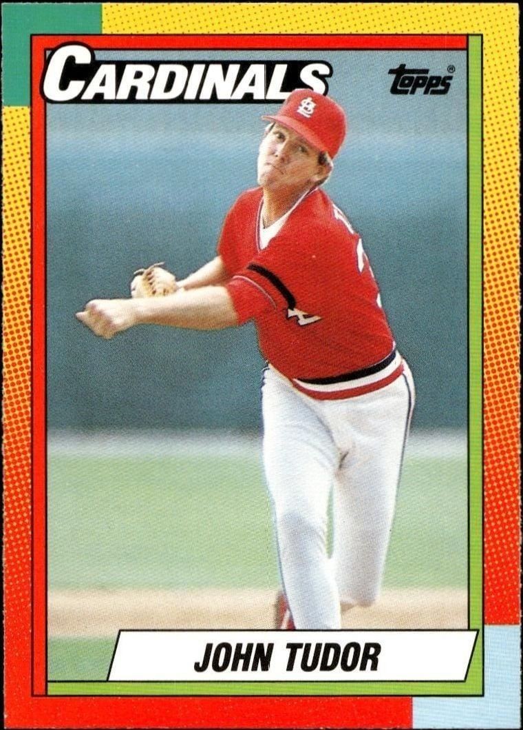 1990 Topps Traded John Tudor #124T trading card