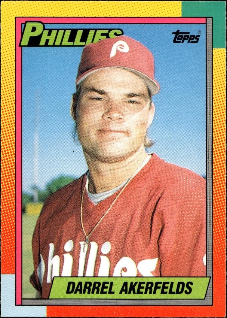 1990 Topps Traded Darrel Akerfelds #1T trading card