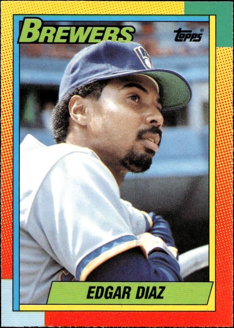 1990 Topps Traded Edgar Diaz #26T trading card
