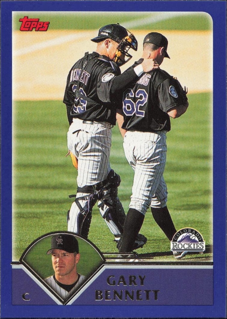 2003 Topps Series 1 Gary Bennett #198 trading card