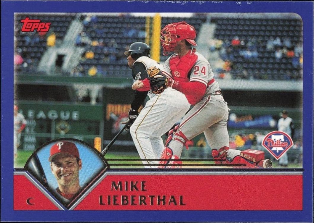 2003 Topps Series 1 Mike Lieberthal #117 trading card