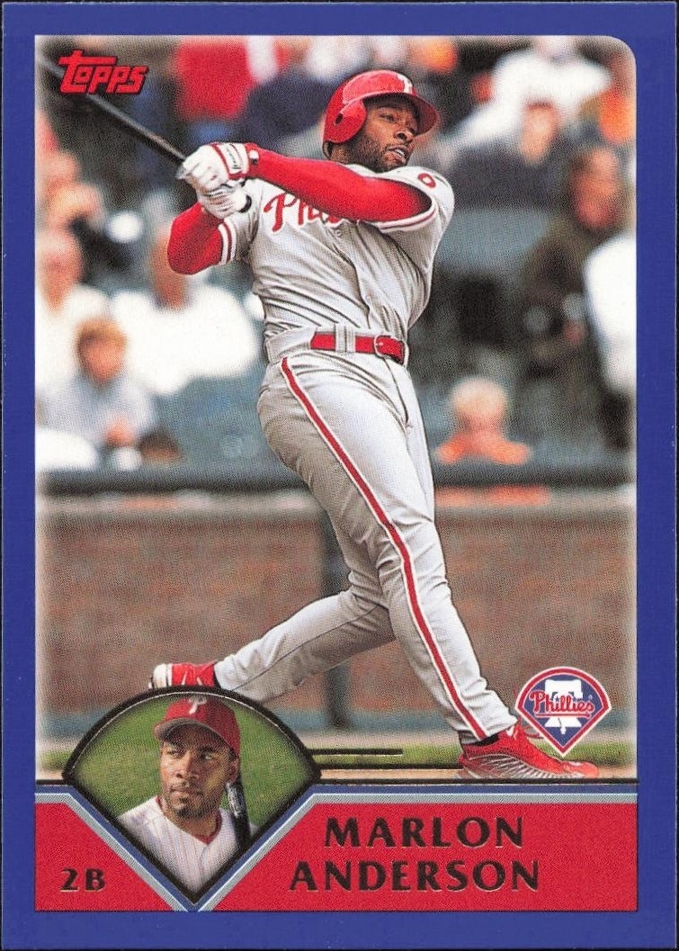 2003 Topps Series 1 Marlon Anderson #155 trading card