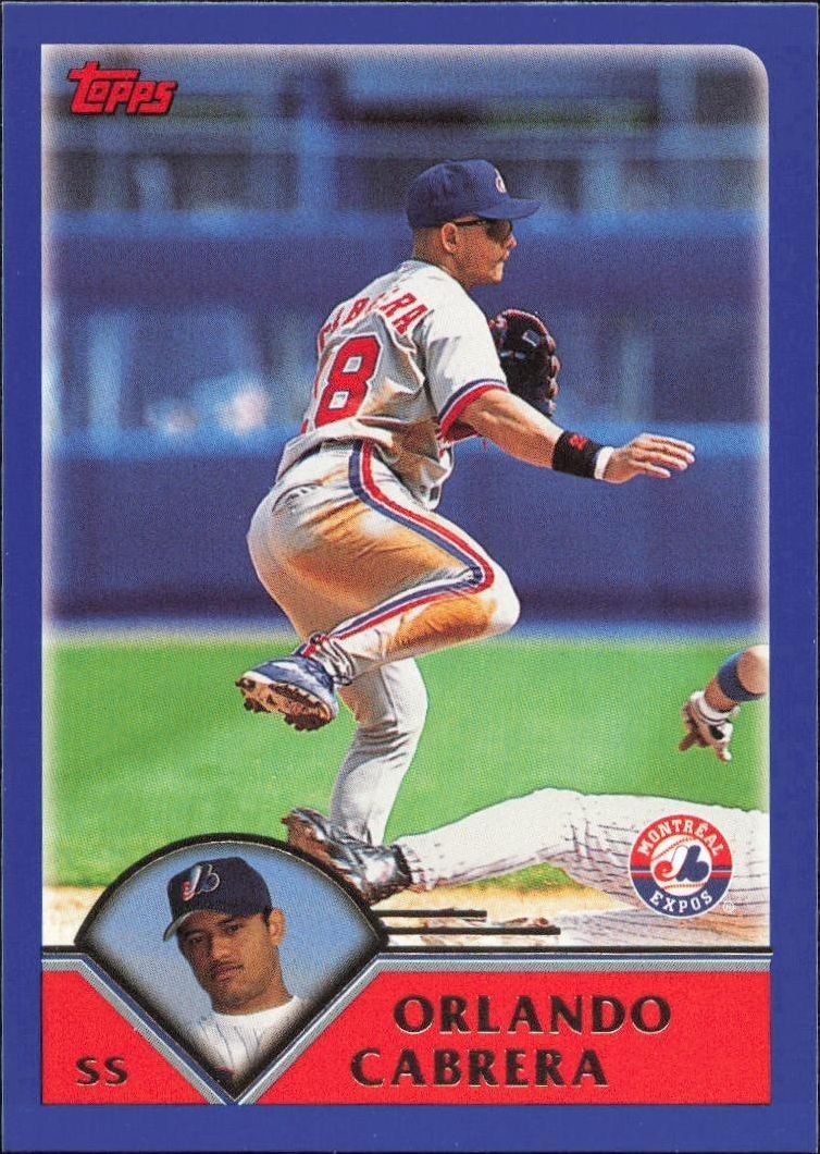 2003 Topps Series 1 Orlando Cabrera #91 trading card
