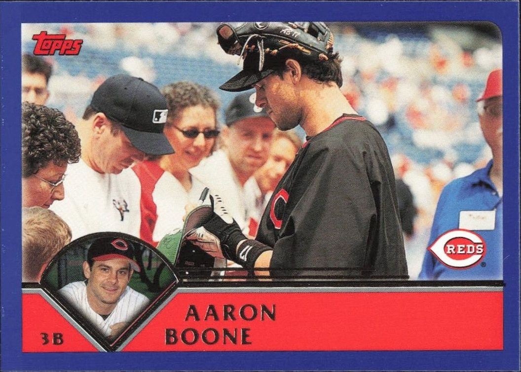 2003 Topps Series 1 Aaron Boone #48 trading card