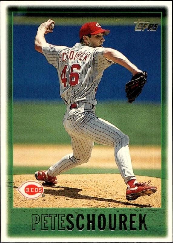 1997 Topps Series 2 Pete Schourek #349 trading card