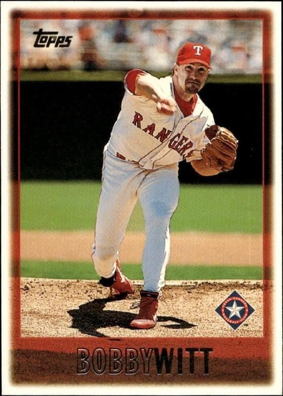 1997 Topps Series 2 Bobby Witt #332 trading card