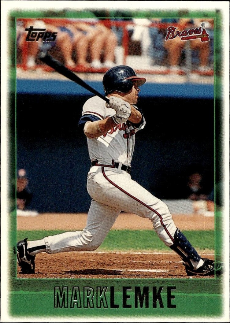 1997 Topps Series 1 Mark Lemke #94 trading card