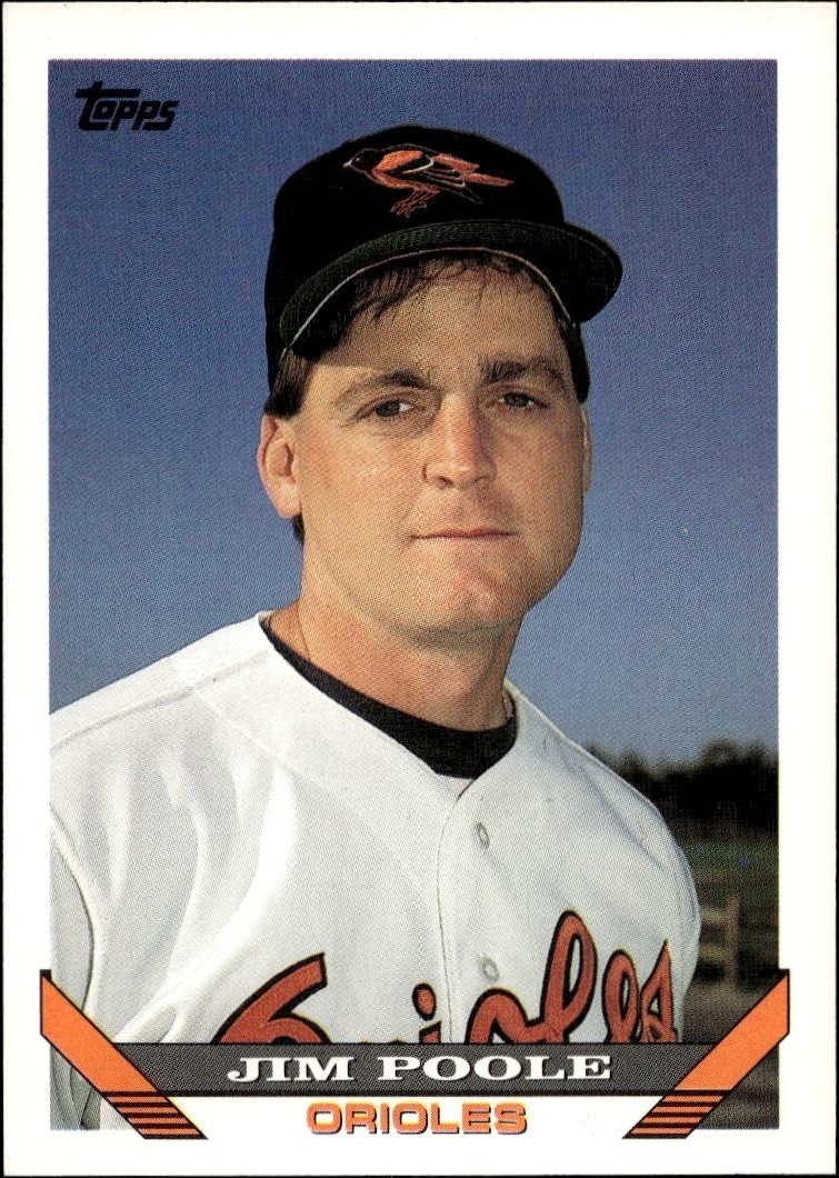 1993 Topps Series 2 Jim Poole #793 trading card