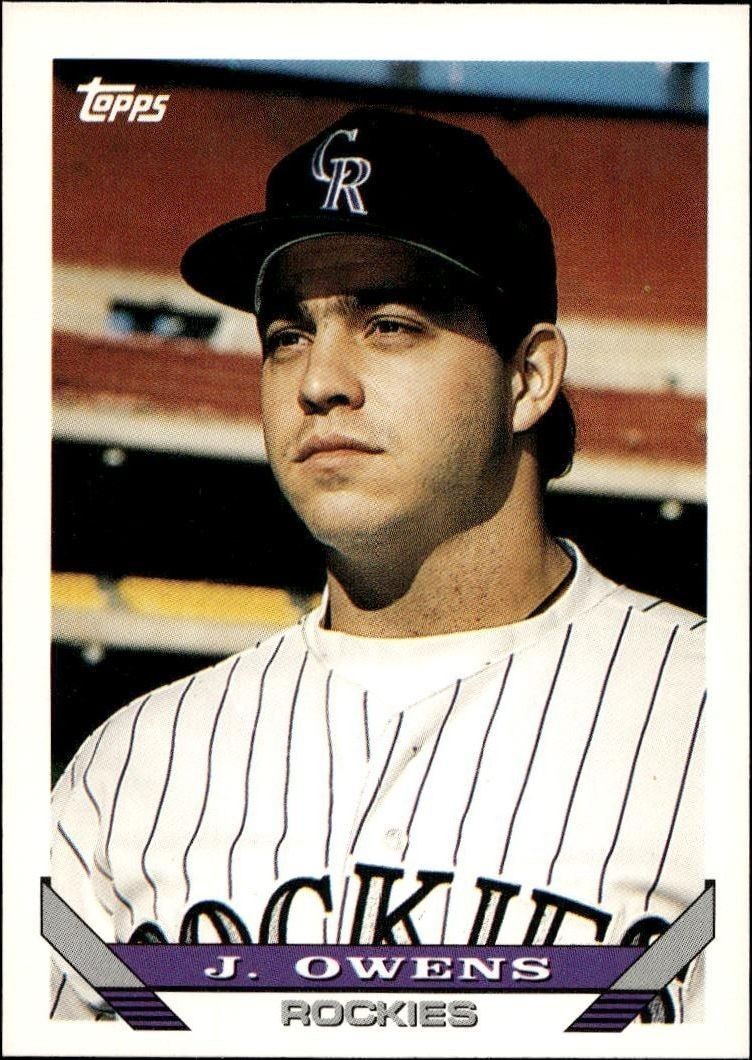 1993 Topps Series 2 J. Owens #606 trading card
