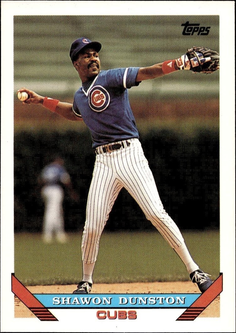1993 Topps Series 2 Shawon Dunston #595 trading card