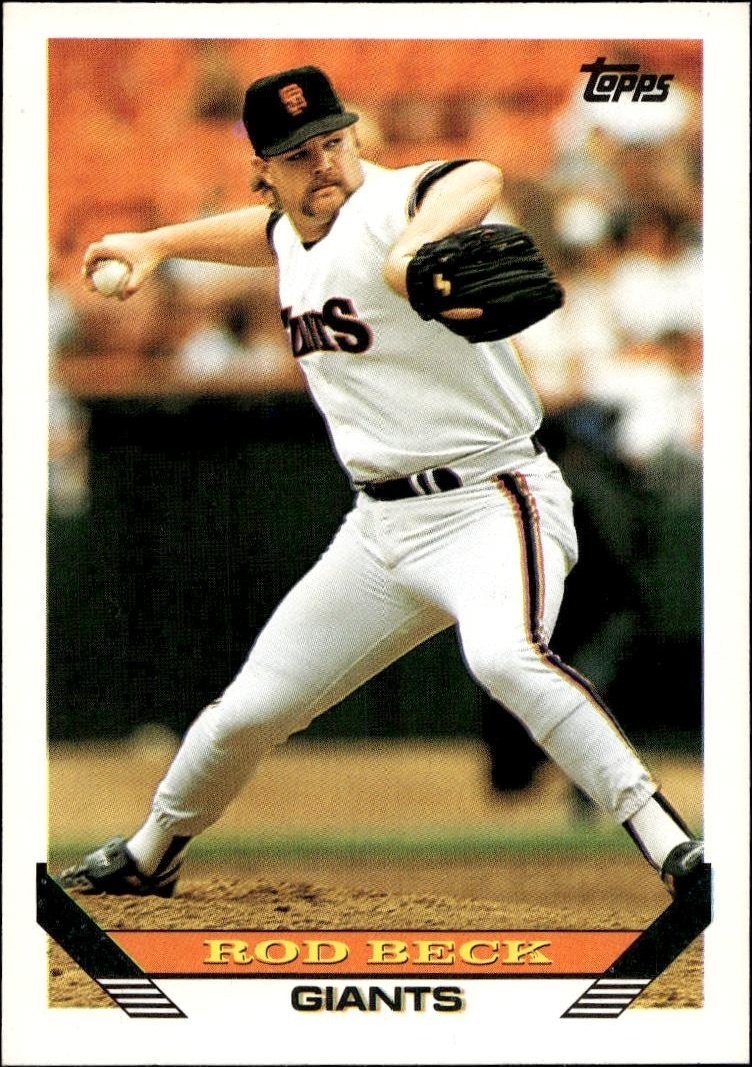1993 Topps Series 2 Rod Beck #604 trading card