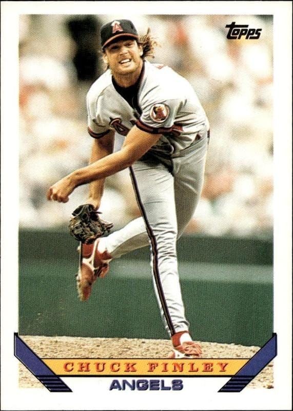 1993 Topps Series 2 Chuck Finley #605 trading card