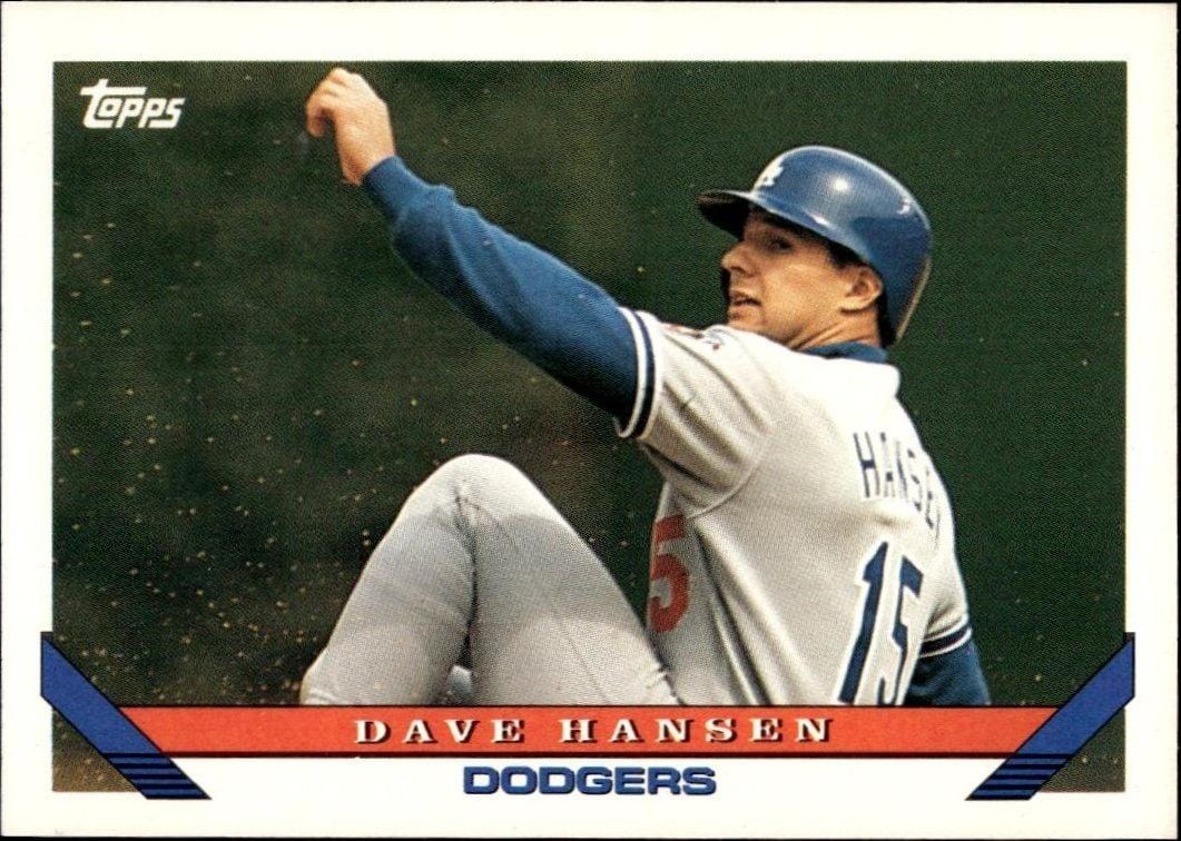 1993 Topps Series 2 Dave Hansen #469 trading card