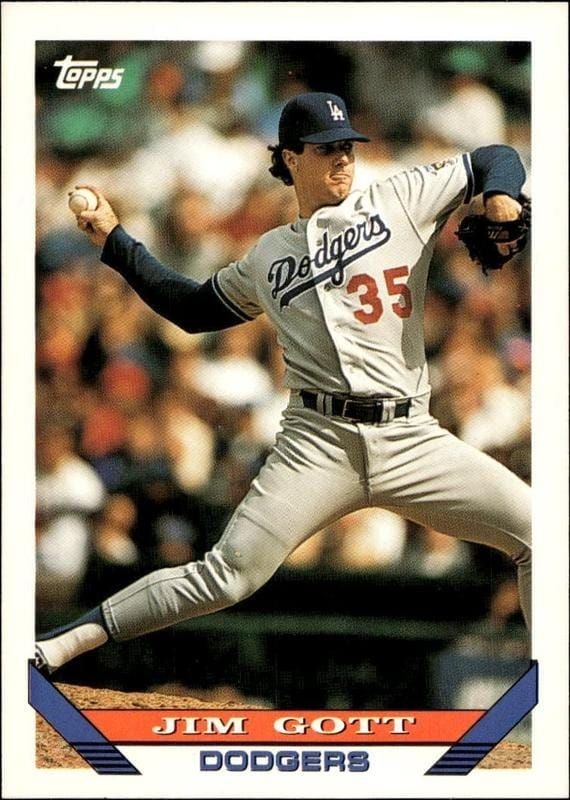 1993 Topps Series 2 Jim Gott #418 trading card