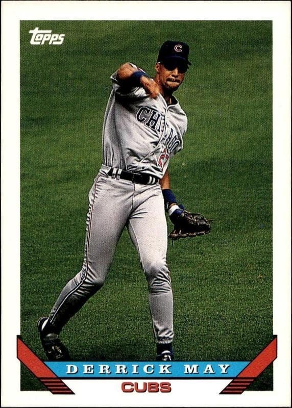1993 Topps Series 1 Derrick May #391 trading card