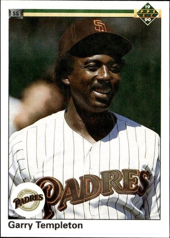 1990 Upper-Deck Low Number Garry Templeton #288 trading card