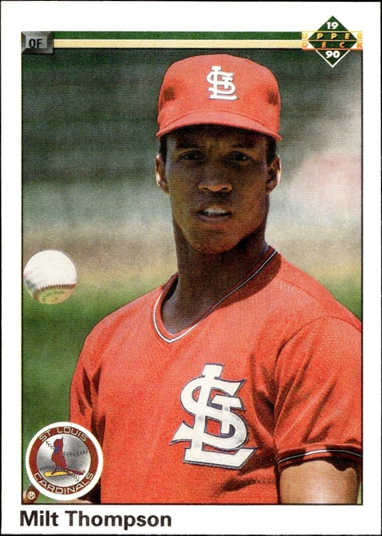 1990 Upper-Deck Low Number Milt Thompson #278 trading card