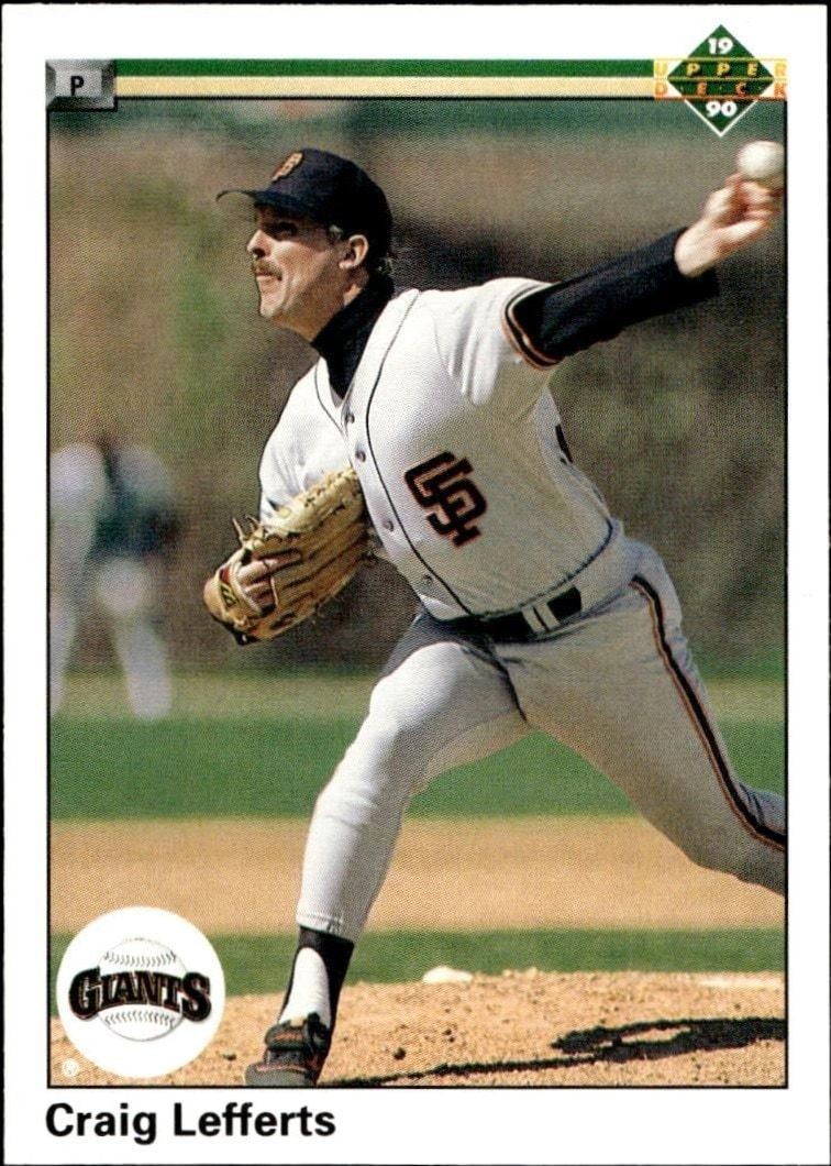 1990 Upper-Deck Low Number Craig Lefferts #399 trading card