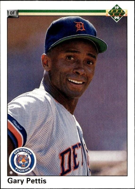 1990 Upper-Deck Low Number Gary Pettis #385 trading card