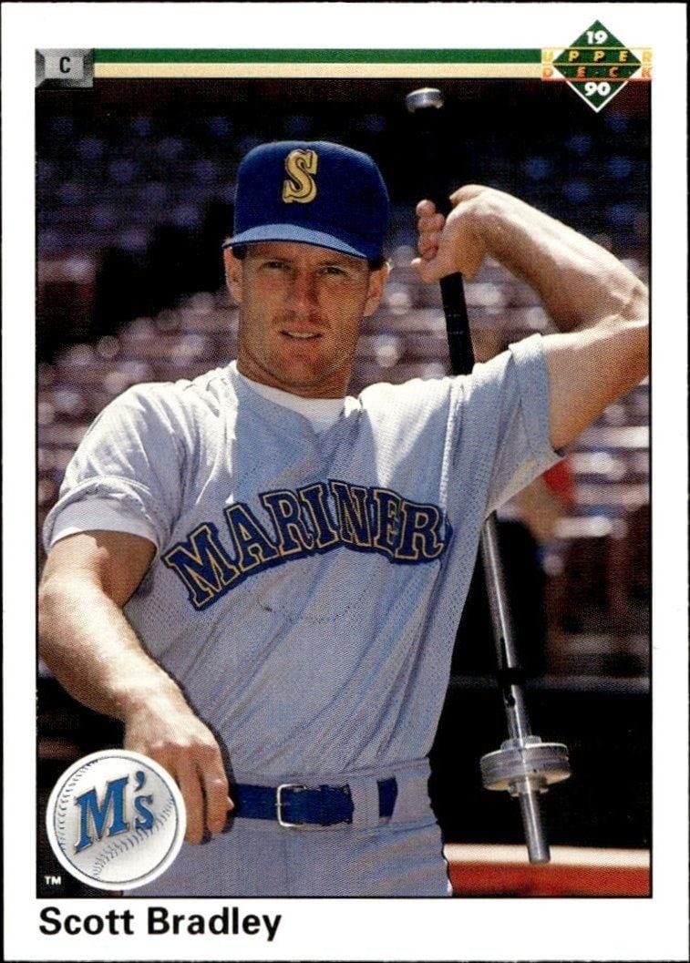 1990 Upper-Deck Low Number Scott Bradley #383 trading card