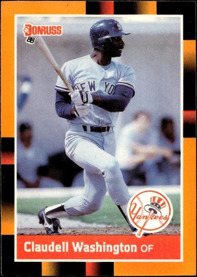 1988 Donruss Baseball's Best Claudell Washington #217 trading card