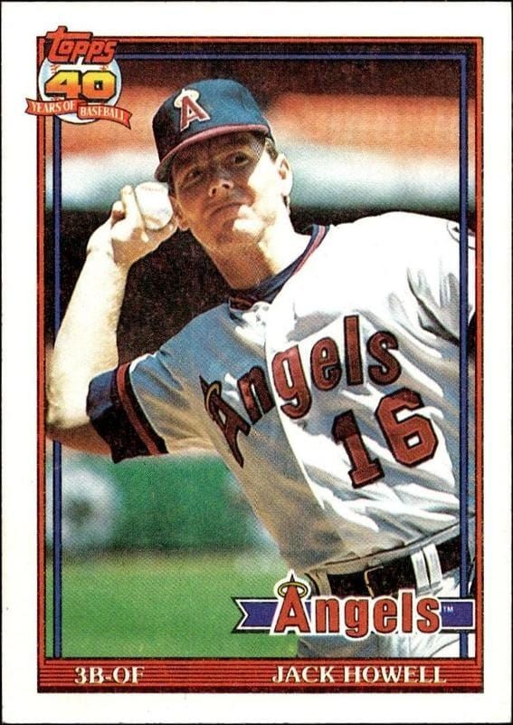 1991 Topps Jack Howell #57 trading card