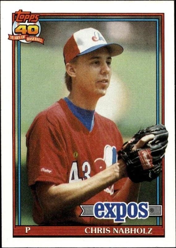 1991 Topps Chris Nabholz #197 trading card