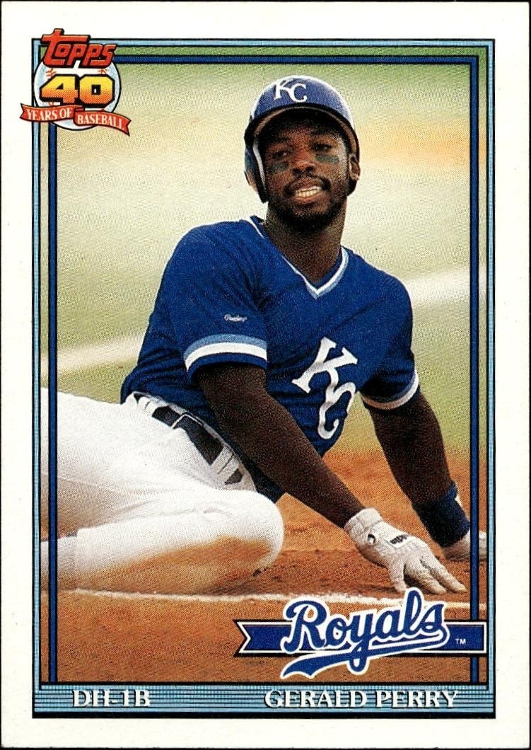 1991 Topps Gerald Perry #384 trading card