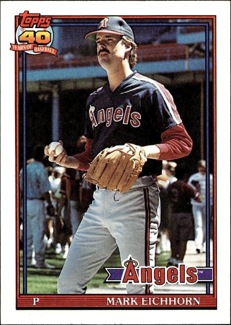 1991 Topps Mark Eichhorn #129 trading card