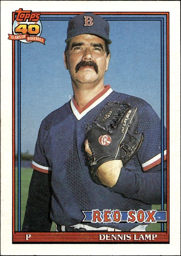 1991 Topps Dennis Lamp #14 trading card