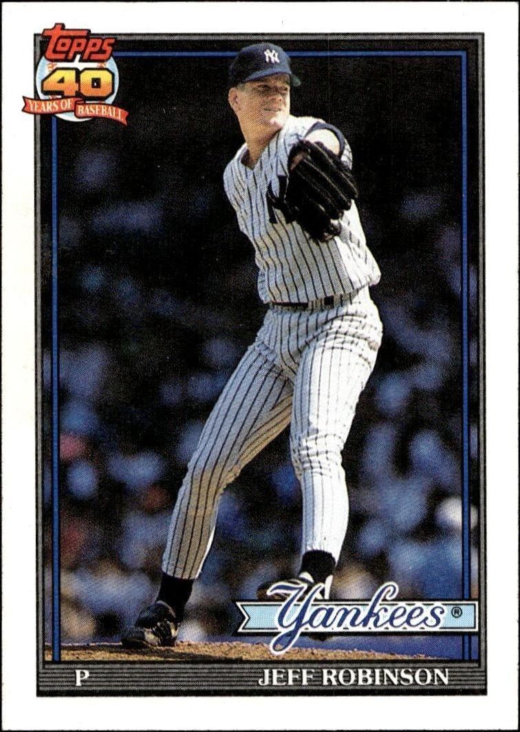 1991 Topps Jeff Robinson #19 trading card