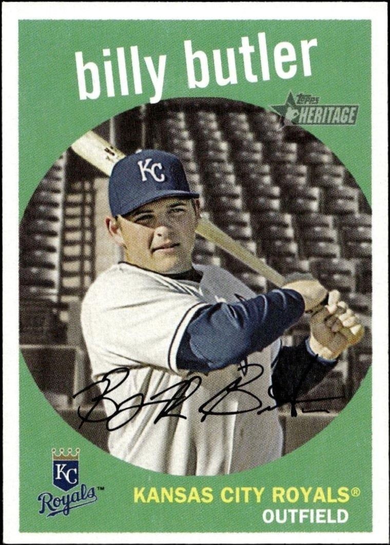 2008 Topps Heritage Billy Butler #208 trading card