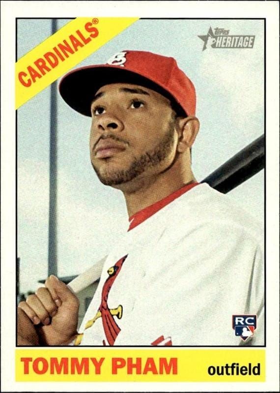 2015 Topps Heritage High Number Tommy Pham #567 trading card