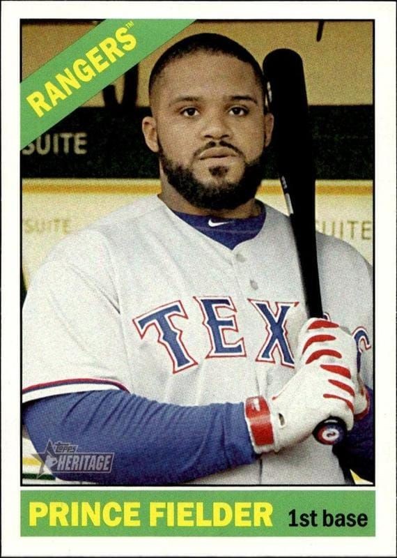 2015 Topps Heritage Prince Fielder #430 trading card