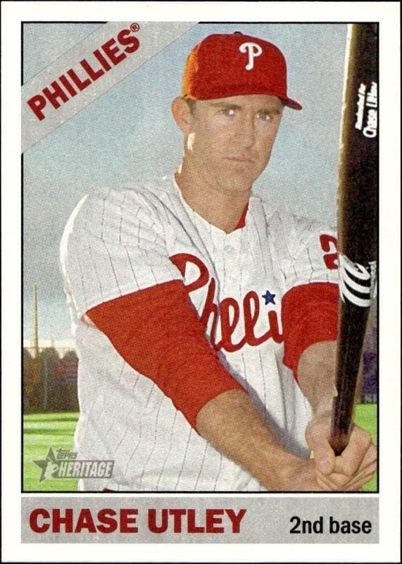 2015 Topps Heritage Chase Utley #170 trading card