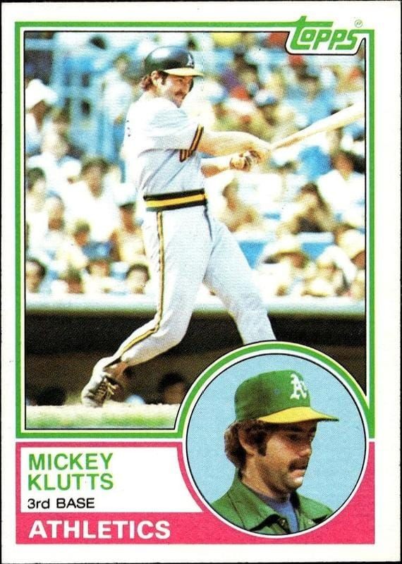 1983 Topps Mickey Klutts #571 trading card