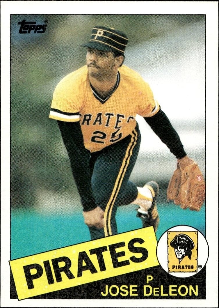 1985 Topps Jose DeLeon #385 trading card