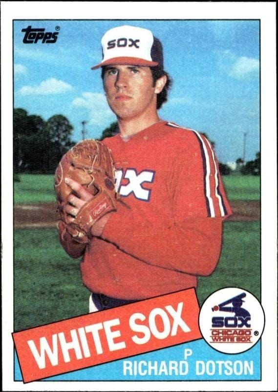 1985 Topps Richard Dotson #364 trading card