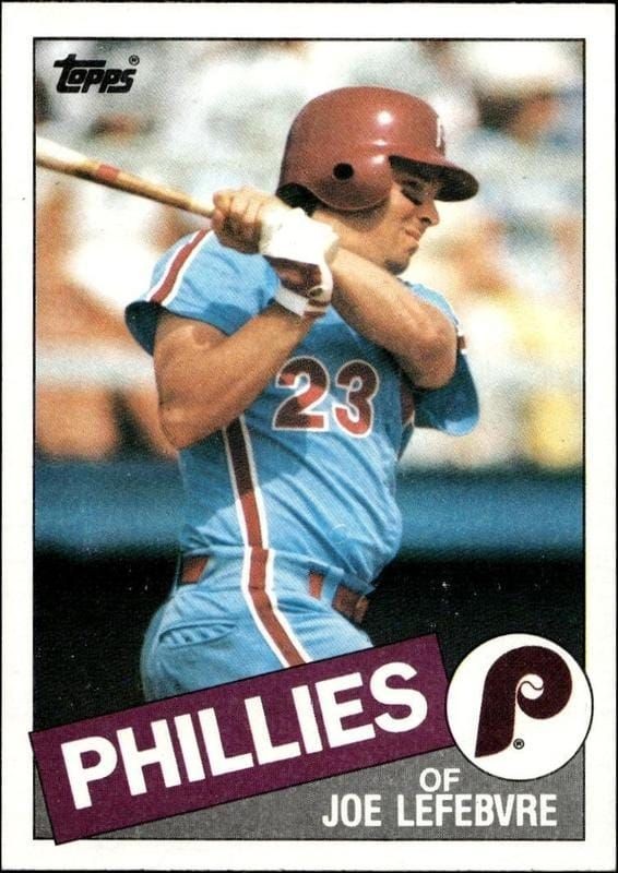 1985 Topps Joe Lefebvre #531 trading card
